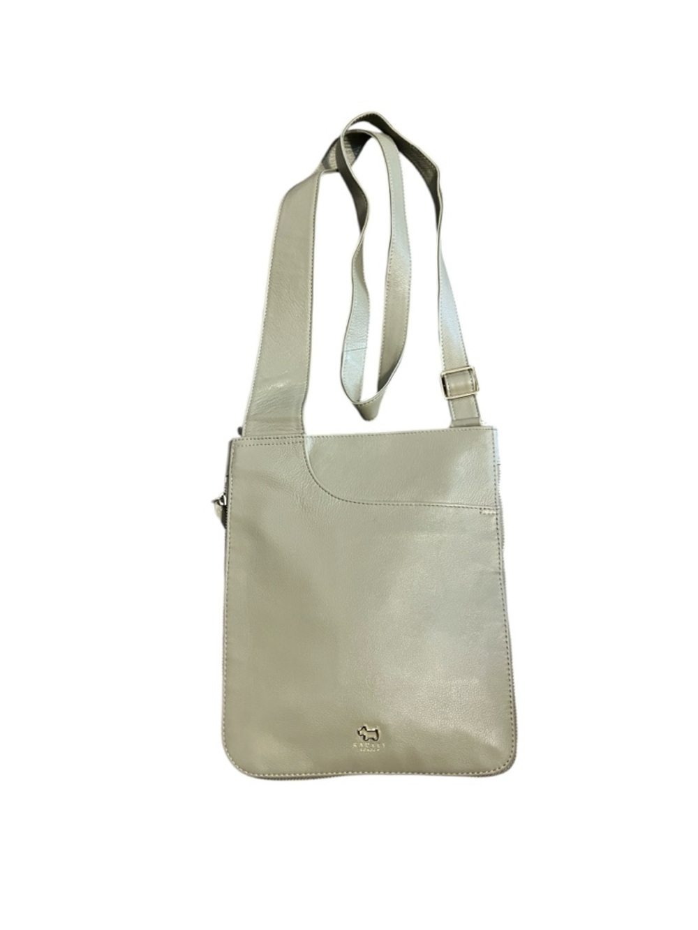 Radley London Pockets Medium Zip-Around Leather Crossbody In Light Olive Green